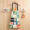 Oil-proof Waterproof Cartoon Kitchen Apron for Women - Wear-resistant Waist Apron for Cooking, Catering, and Restaurants
