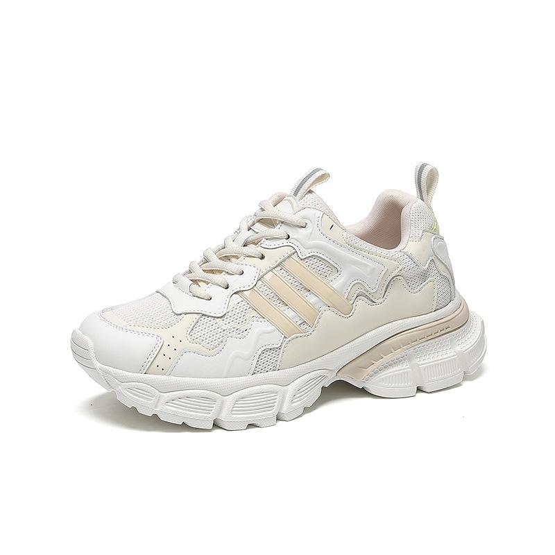Mesh Dad Shoes Women's Summer Casual Cowhide Running Shoes Women's Fried Street Versatile Height-increasing Sports Shoes Wenzhou Women's Shoes