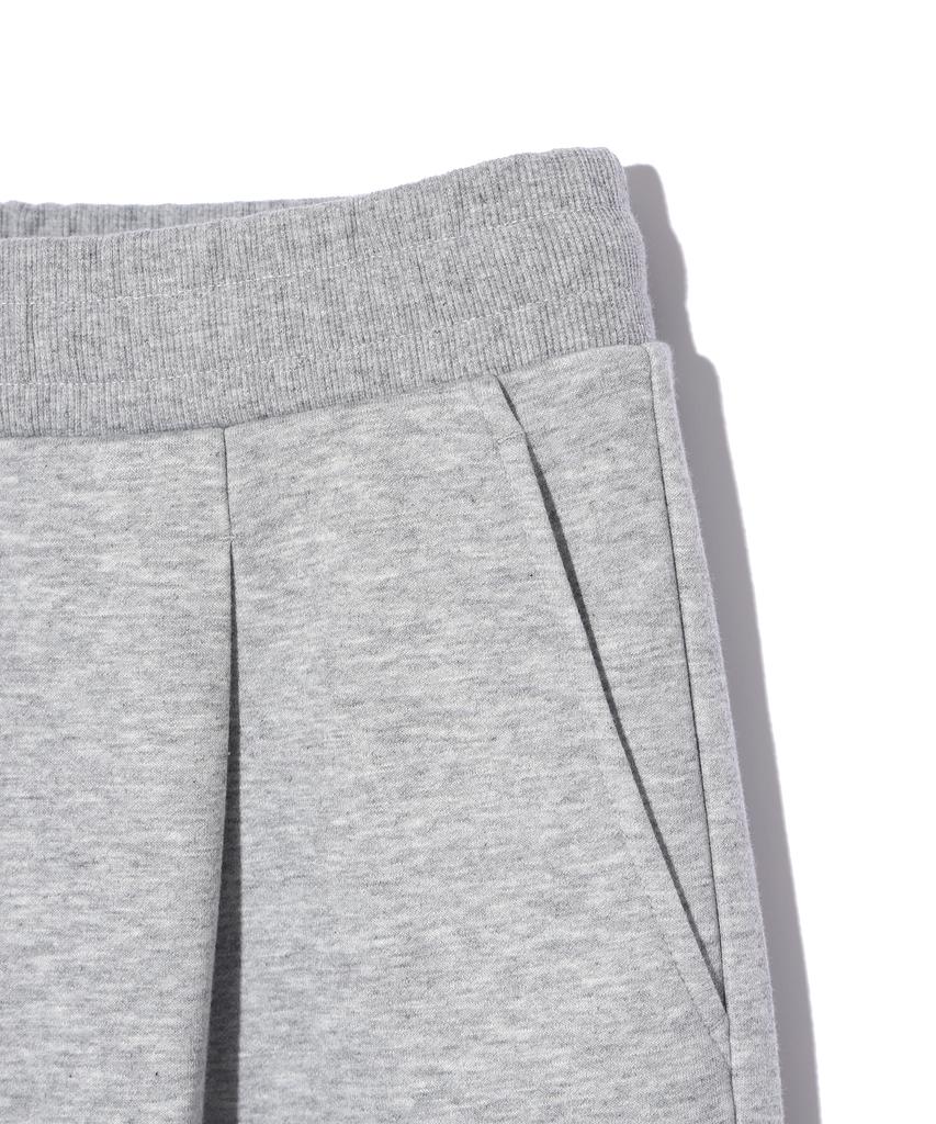 Eonoideu Essential One-Pleat Wide Sweatpants Lq6Pu179_Melange Grey