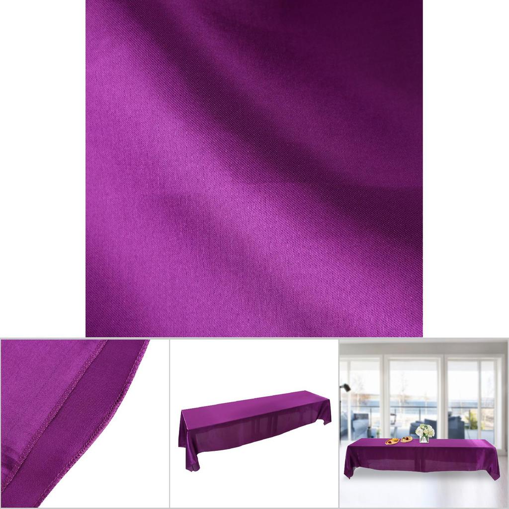 145x320cm Rectangle Tablecloth Table Cover Stain Resistant Banquet Wedding Party Decor