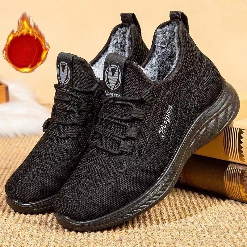 Thickened Cold-proof and Warm Cloth Shoes, Men's Cotton Shoes, Soft-soled Anti-slip Dad Shoes