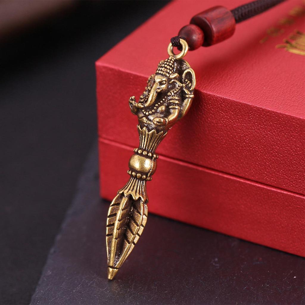 Ορείχαλκινο Κρεμαστό Ελέφαντας Βάτζρα: Unisex φυλαχτό & Κοσμήματα Benmingnian Τάση