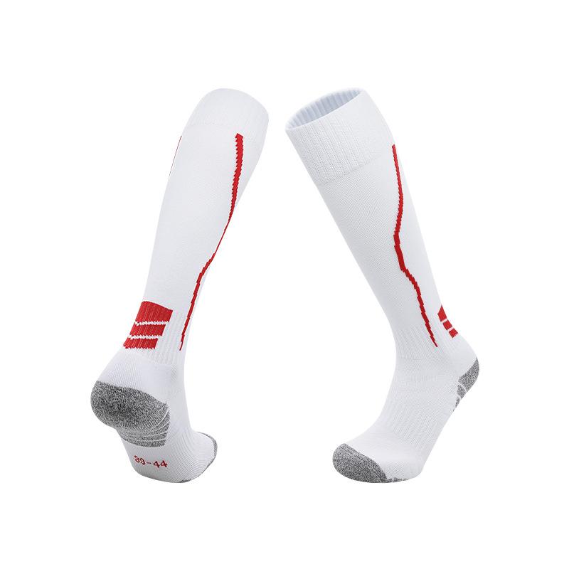 Professional Football Socks Actual Combat Stockings Training Socks Non-Slip Breathable Towel Bottom High Tube Solid Color Fencing Socks