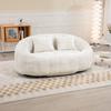 Bean Bag Sofa Lazy Sofa Durable Comfort Lounger High Back Chair for Adults and Children, Indoor & Outdoor, Soft Lounge Chair (Beige Chenille)