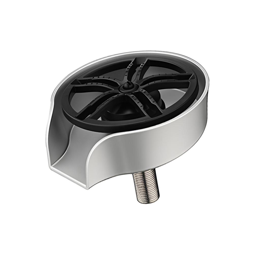 Glass Cup Rinser Bar Accessories Kitchen Sink for Coffee Shop Restaurant Argent