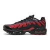 Air Max Plus GS Bred Gradient Kids Sneakers University-Red Black FB8024-600