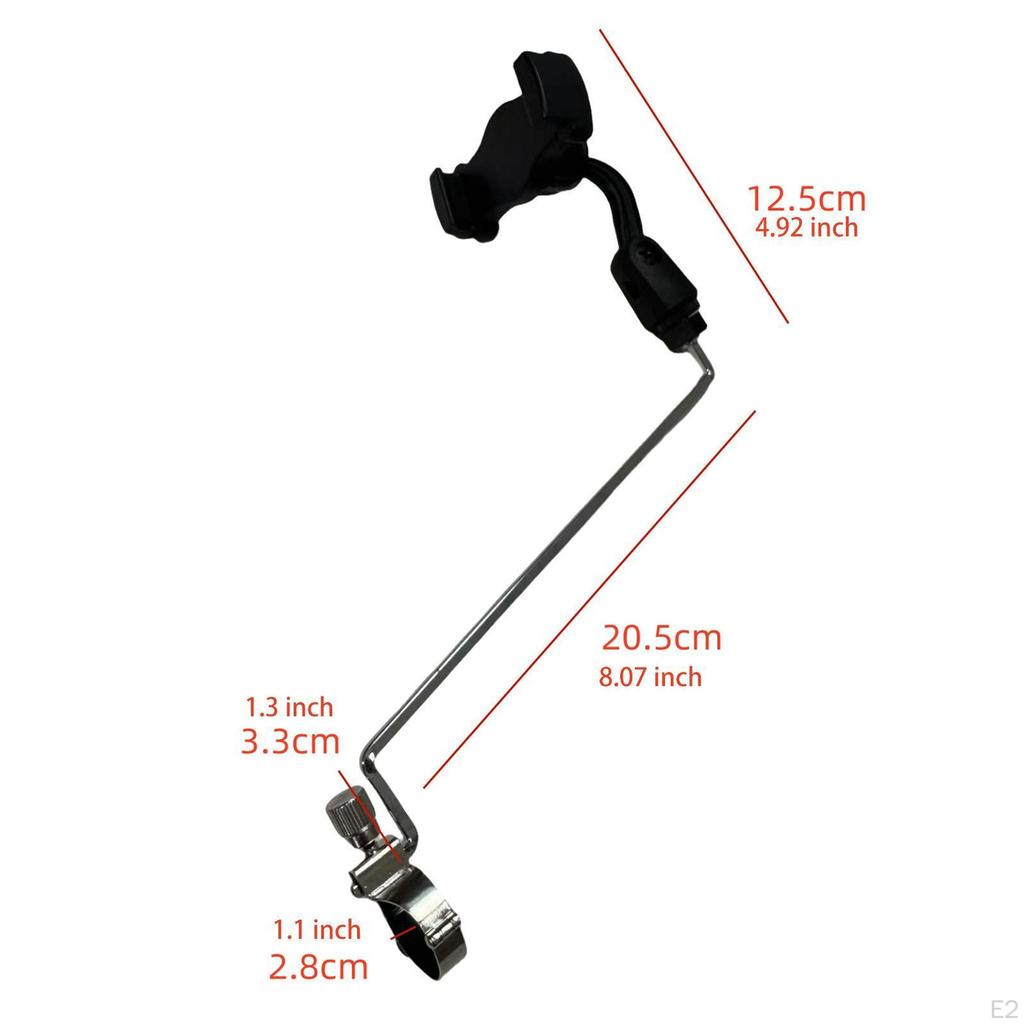 Clarinet Phone Holder,Adjustable Instrument Accessory Easy To Read Music Portable Mount Clip