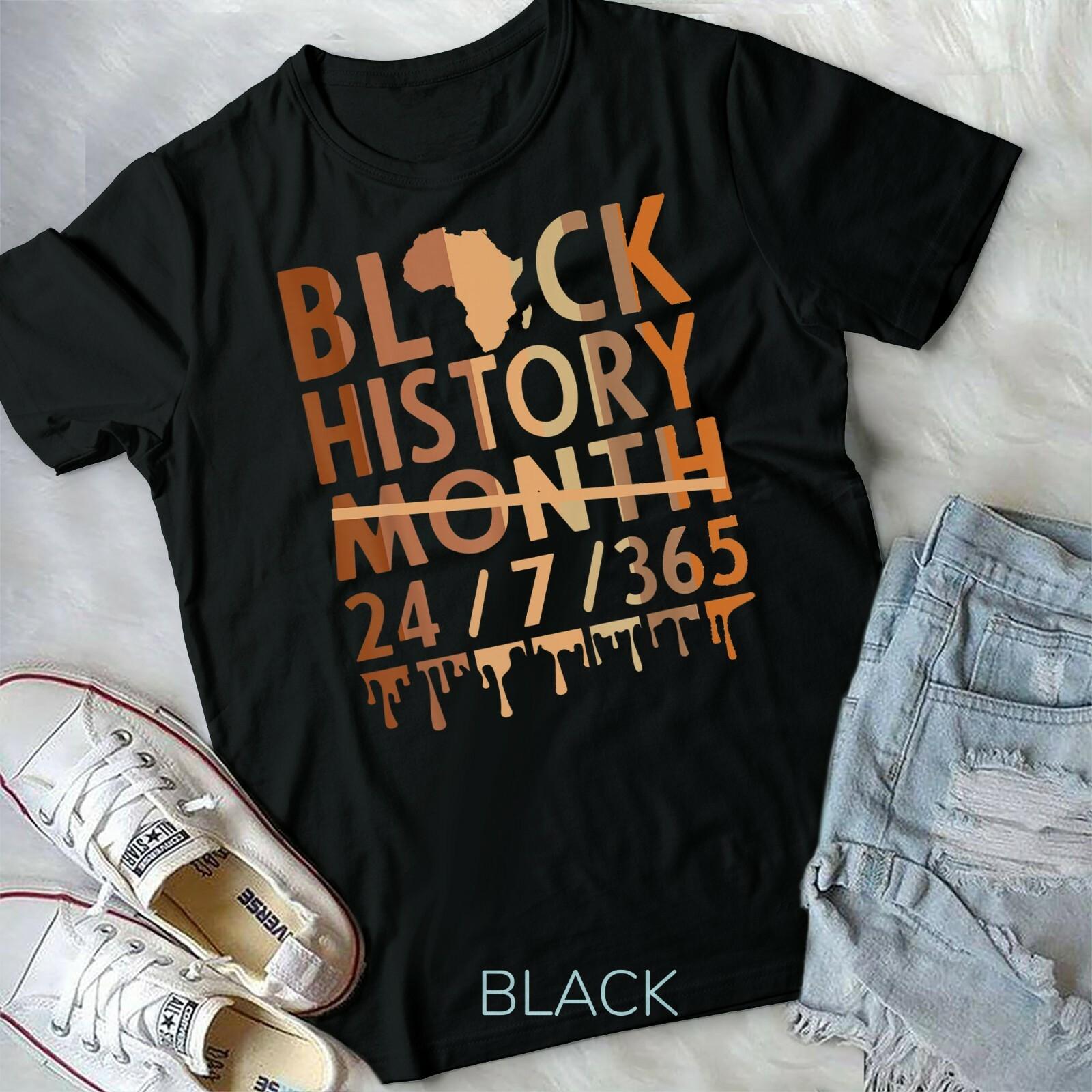 Black History Month 2022 Black History 365 Melanin Pride Unisex T-shirt XXXL