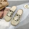 Fisherman shoes women's flat shoes canvas shoes summer new versatile bag head slippers women wear a pedal Internet celebrity shoes