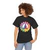 Retro Yoga Zen Lotus Flower T-Shirt - Classic Floral Tee for Romantic & Fans