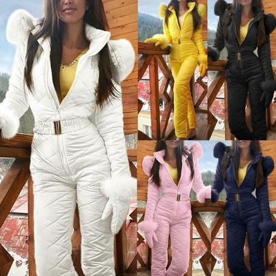 Dames Winter Warme Sneeuwpak Outdoor Sportbroek Ski-pak Waterdichte Jumpsuit