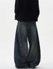 American Retro Washed Distressed Wide-Leg Jeans - Unisex Casual Trend