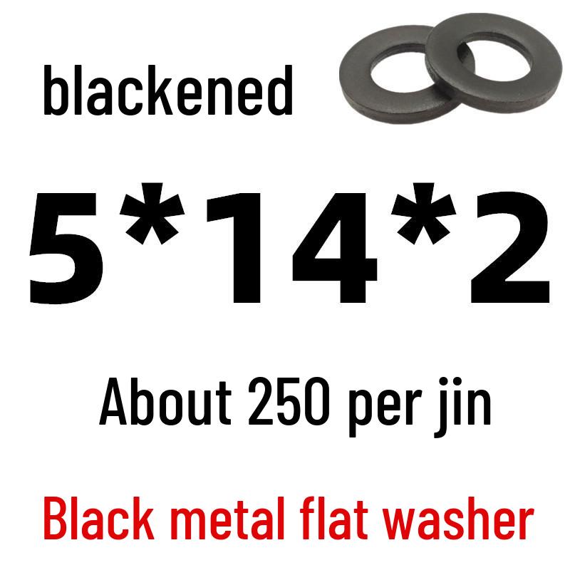 Thickened Black Iron Flat Washer for Screws, Non-standard Round Design