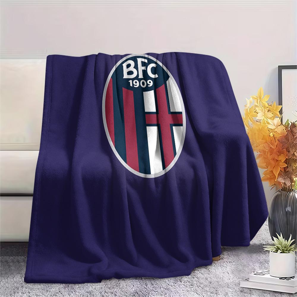 AS Bologna Calcio  Print Flannel Blanket, High Quality Comfortable for All Seasons, Home Decor, Warmth and Comfort