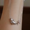 Whale Pendant Necklace Girl Light Luxury Niche Temperament Collarbone Chain Original Dolphin Necklace