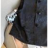 Vintage Chinese Jacquard Vest Jacket Women Spring Summer Rose Button Sleeveless Waistcoat Chic Female Top