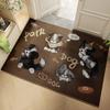Silk Loop Cartoon Non-slip Entrance Door Mat | Dirt-resistant Foot Mat for Home