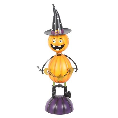 Something Different Metal Pumpkin Man Ornament