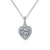 Zircon Heart-Shaped Diamond Clavicle Necklace for Women - Minimalist Internet Celebrity Pendant