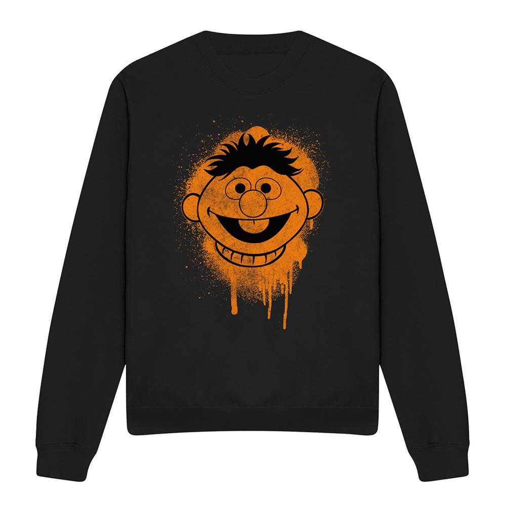 Sesame Street Unisex Adult Ernie Face Sweatshirt