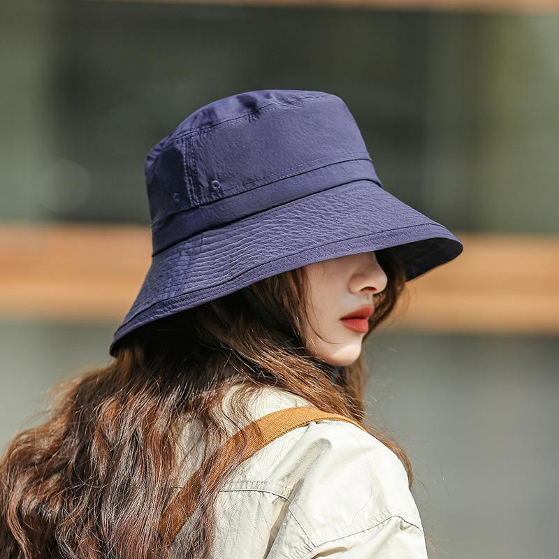 

Quick-drying waterproof mountaineering hat women s summer face small anti-ultraviolet bucket hat camping travel sunscreen hat men s fishing hat M（56-58cm）