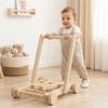 Wheeled Push-Pull Toddler Walking Aid Adjustable Speed Height Hand Push Aid  Indoor Play