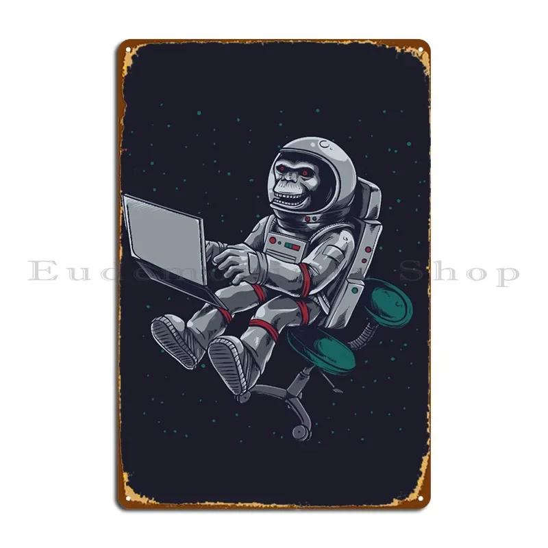 Astronaut Metal Signs Pub Plates Designer Decoration Create Vintage Tin Sign Poster