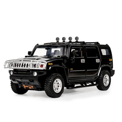1/24 Hummer H2 Alloy Car Model Diecasts Metal Toys Vehicles High Simulation Sound Light Collection Kids Exquisite Birthday Gifts
