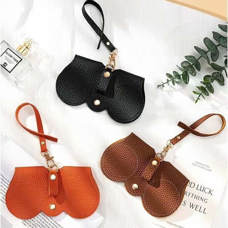 Pu Portable Leather Sunglasses Bag Glasses Case Fashion Reading Glasses Pouch