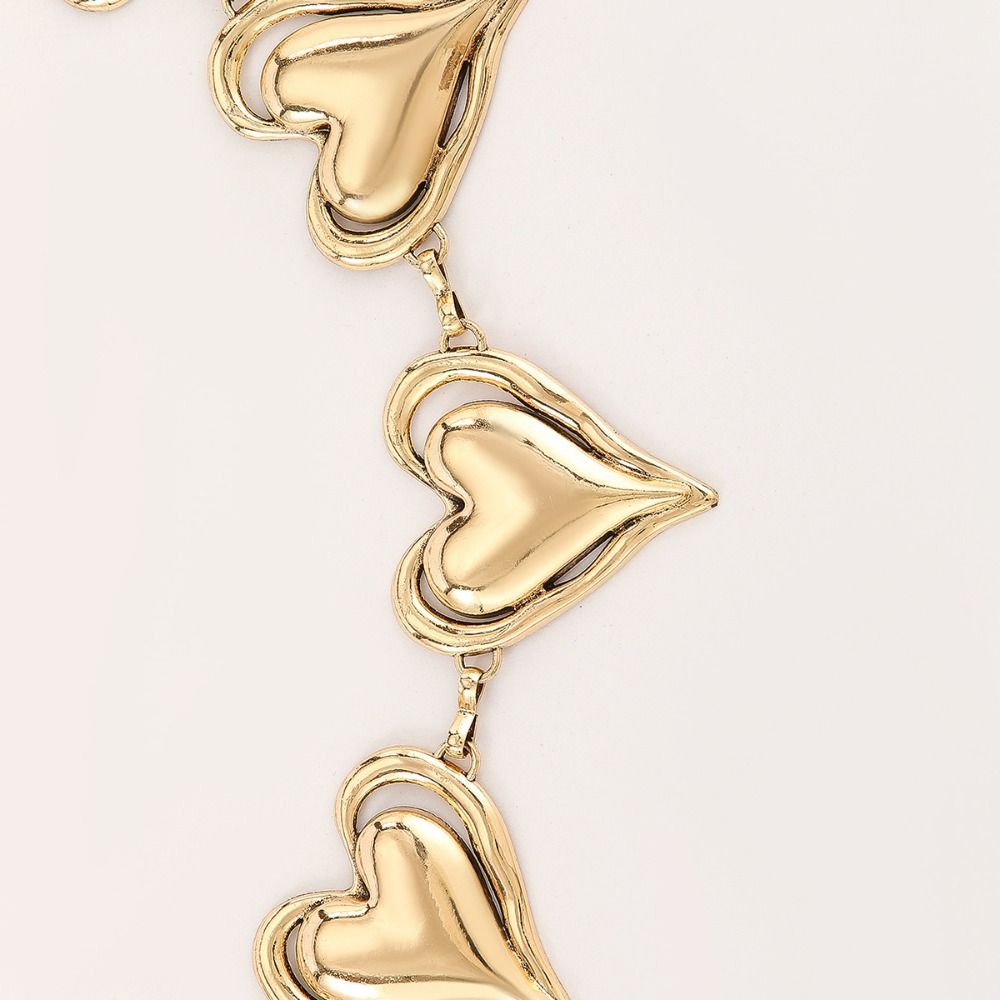 Versatile Heart Waist Chain High-End Metal Waist Chain  Women's Waist Clothing Accessories