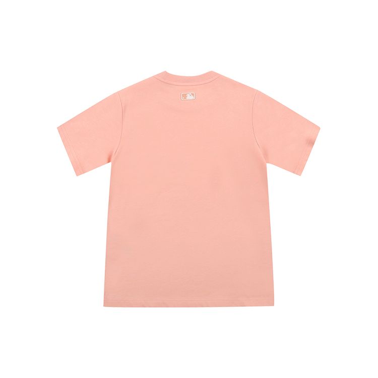 MLB Pixel Game Console Embroidered Print Dopamine Crew Neck Short Sleeve T-Shirt Unisex T-Shirts Pink 31TSN1131-07P