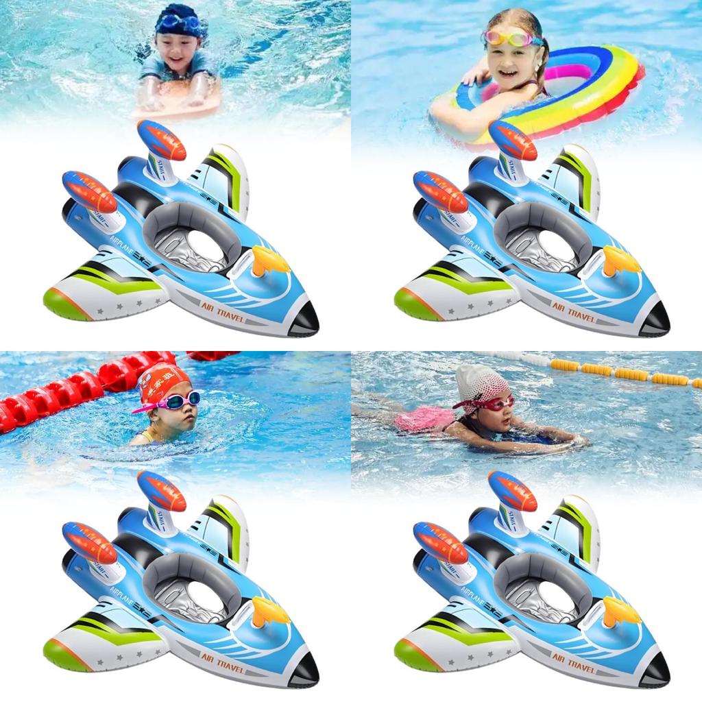 Children Airplane Inflatable Pool Float With Pvc Material For Swimming And Water Play