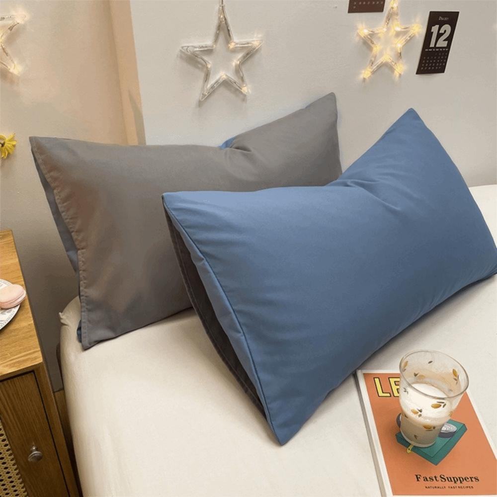 New Cotton Brushed Pillowcases Cozy Super Soft Pillow Covers Wrinkle Resistant Fade Resistant Plain Pillowcase