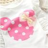 Polka Dot Baumwolle Baby Mädchen Sportkleidung Sets T-Shirt Hosen 2-teilige Outfits Anzüge
