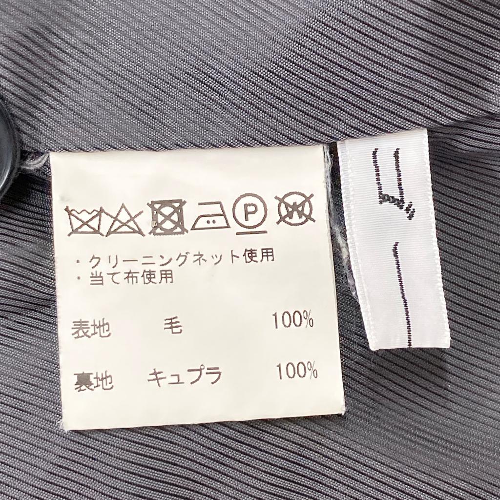 Gauche G184-C008 Grey Cheviot Twill Tailored Coat Coat 2 grayUsed