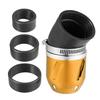 VekAuto Motorcycle Air Filter 26/35/42/48mm ID 90x60mm Motorcycle ATV Durable Aluminum Alloy Gold Color