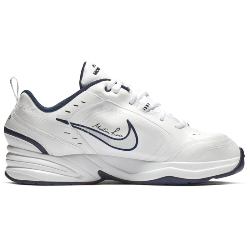 Nike Air Monarch Iv X Martine Rose 'White Navy' Sneakers AT3147-100