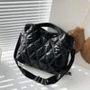 Yogodlns Simple Versatile Diamond Large Capacity Retro Handbag Women's Casual Soft Handle Crossbody Shoulder Bags