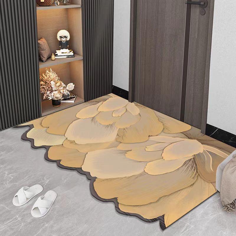 Diatomaceous Earth Doormat Simple and Elegant Non-slip and Wear-resistant Absorbent and Stain-resistant Cuttable