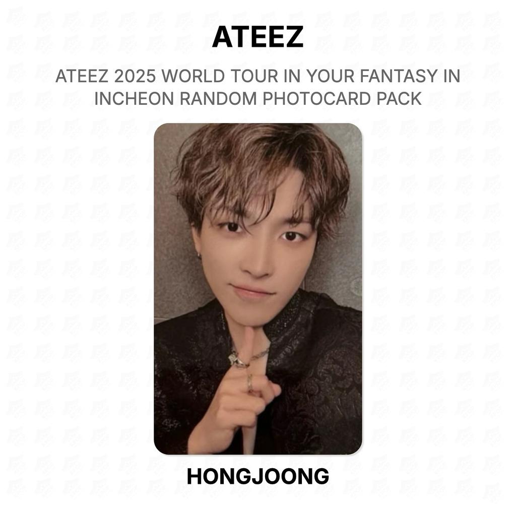 ATEEZ 2025 WORLD TOUR IN YOUR FANTASY IN INCHEON RANDOM PHOTOCARD PACK Official Photocard
