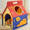 Cat House Indoor Enclosure Pet House Multi-Hole Pet Cave Nest For Cats Dogs Kittens Puppies Indoor Home Bedroom Living Room