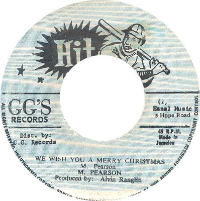 7inch Record MAUREEN PEARSON ALVIN RANGLIN We Wish You A Merry Christmas Par NONE Hit Jamaica Reggae Ska Dub Used