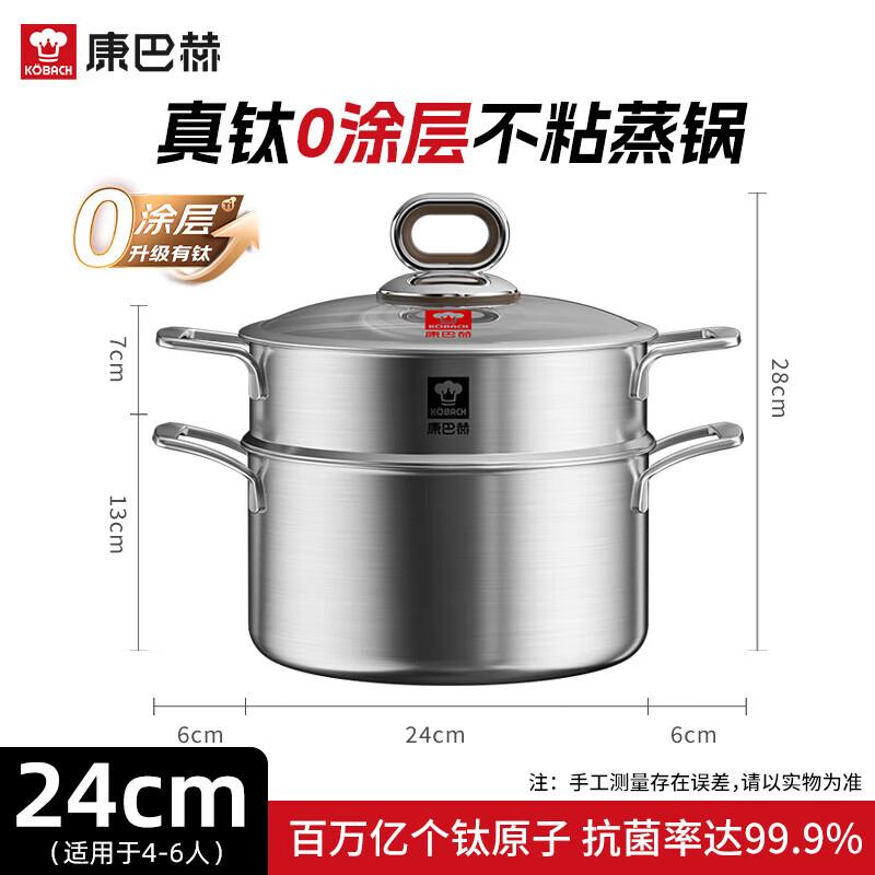 KOBACH 4th Gen Titanium-Coated 316L Stainless Steel Soup Pot