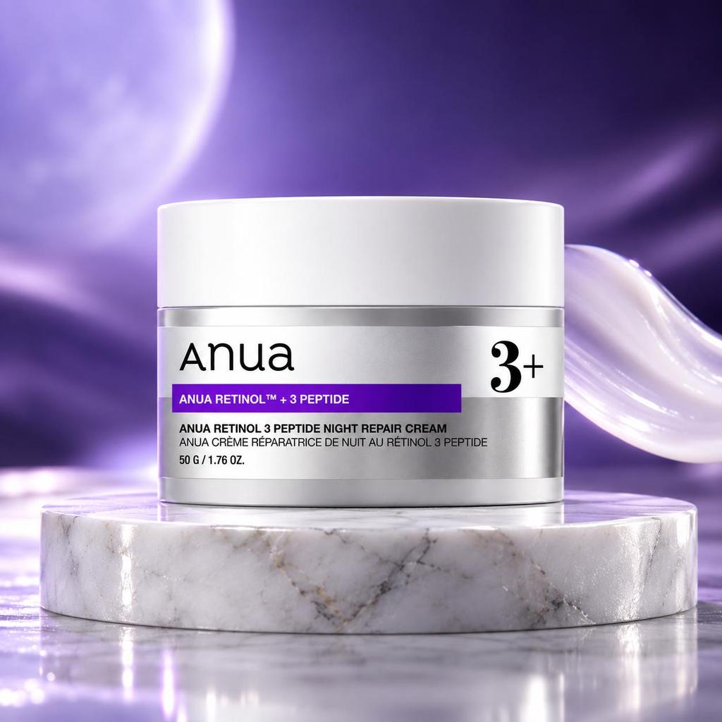 Anua Retinol 3 Peptide Night Repair Cream Firming Moisturizer 50ml
