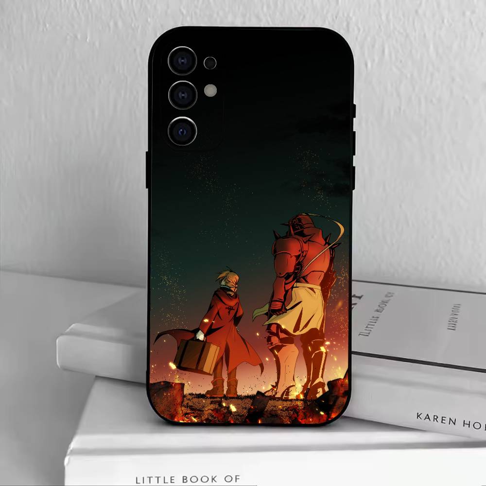 FA-E-Edward Elric Phone Case For Samsung S25,S24,S21,S22,S23,S30,Ultra,S20,Plus,Fe,Soft Silicone Black Cover