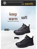 Men's Winter Thick Velvet Slip-On Leather Shoes for Middle-Aged and Elderly