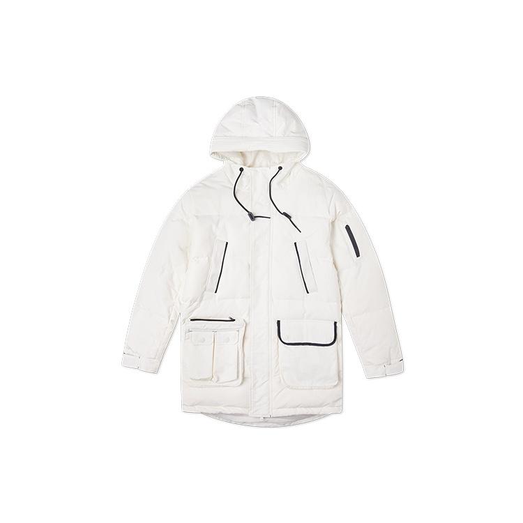 Converse Down Mid Length Jacket Asia Sizing  White  Men s 10019988-A02 XL