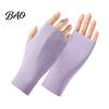 Guantes UV Ligeros Guantes de Protección, Ultra Finos Sin Dedos Seda de Hielo Refrigeración Verano para Mujeres Conducir Viajes UPF50