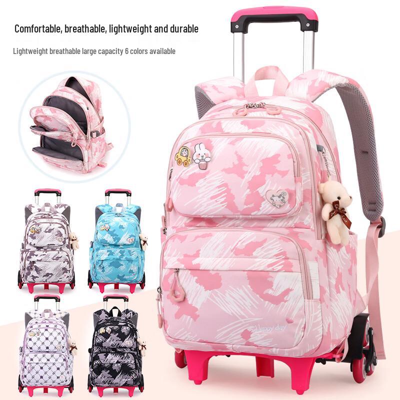 ZIRANYU Zaino Scolastico con Ruote per Bambini