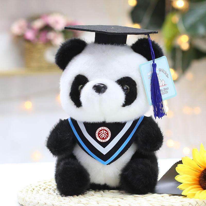 Student Graduation Dr. Child Panda Doll Doll Plush Toy Doll Student Graduation Gift